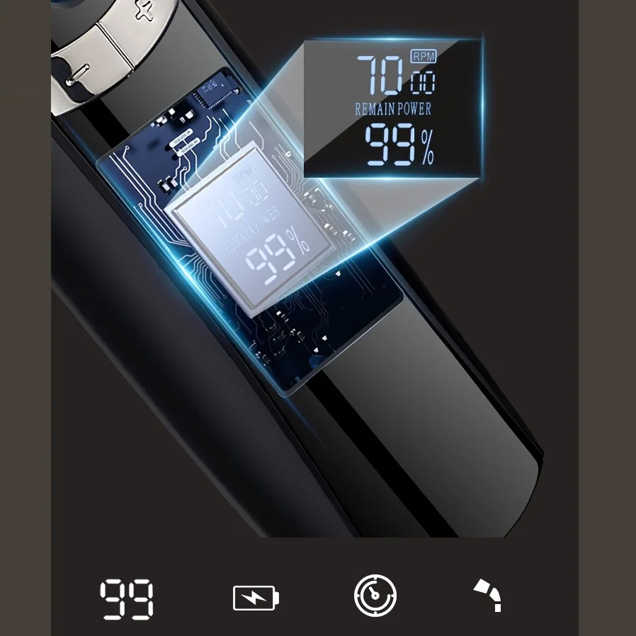 ผมขาหนีบTrimmerสําหรับชายสําหรับตัดผม,Ball Trimmer/เครื่องโกนหนวด,กันน้ําเปียก/แห้งขาหนีบ & Body Shaver Groomer,หน้าต่างLCD 5