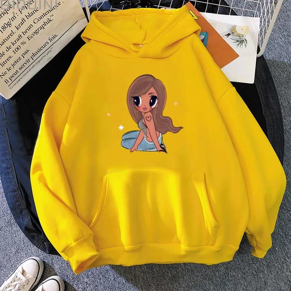 2025 Karol G Nuove felpe 2025 Moda grafica stampata Felpa da donna Y2K Casual Harajuku Streetwear Pullover con cappuccio Taglio unisex