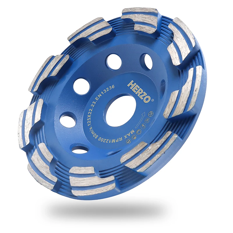 Imagem -03 - Herzo-rebolo Multi-dentes Disco Abrasivo de Diamante Fresadora de Alvenaria de Concreto 125 mm 5
