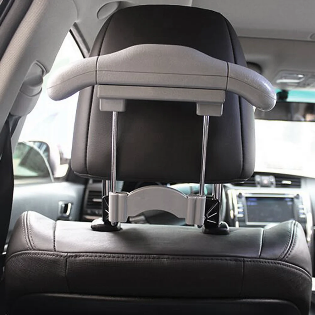 

Car Seat Coat Rack Hanger Grey Sturdy Abs Clothes Holder For Coats Suits Shirts Wrinkle-Free Travel Car Seat Hanger