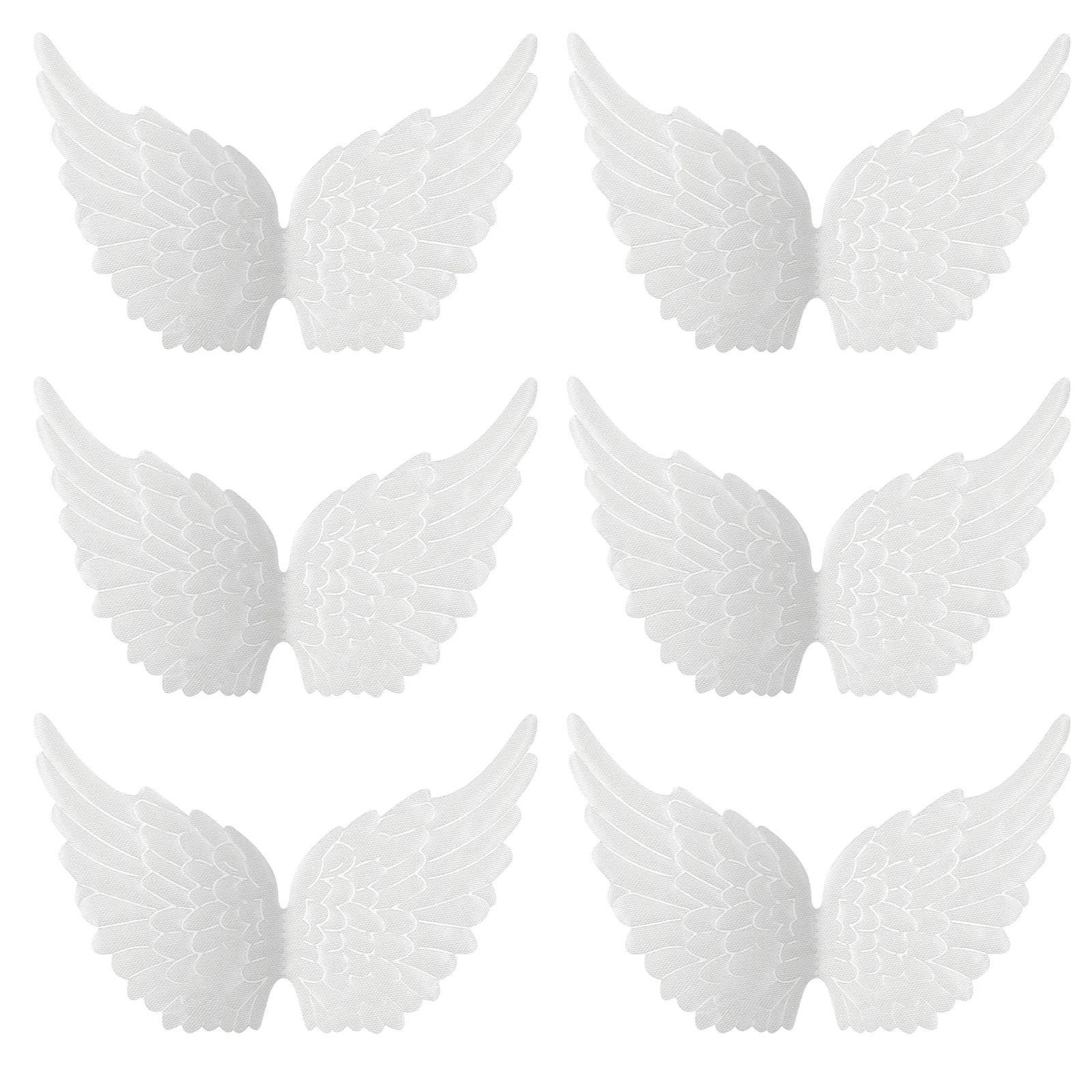 

12 Pcs Angel Wings Ornaments DIY Decorations Outdoor Christmas Adornments Crafts Party Layout Props Pendants Favor Decors