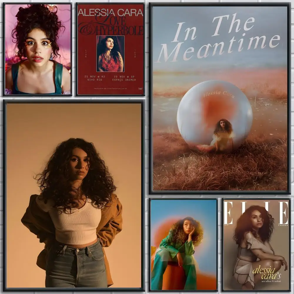 Popular Singer Alessia Cara Poster HD Self-Adhesive No Residue After Removal Ideal for All Kinds of Wall Decor
