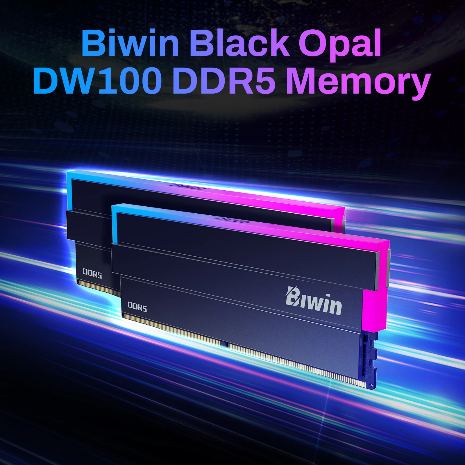 

BIWIN DW100 RGB DDR5 RAM Memory 32GB(2x16GB) 6000MHz, CL28, Gaming Computer Memory Compatible with XMP 3.0/AMD EXPO