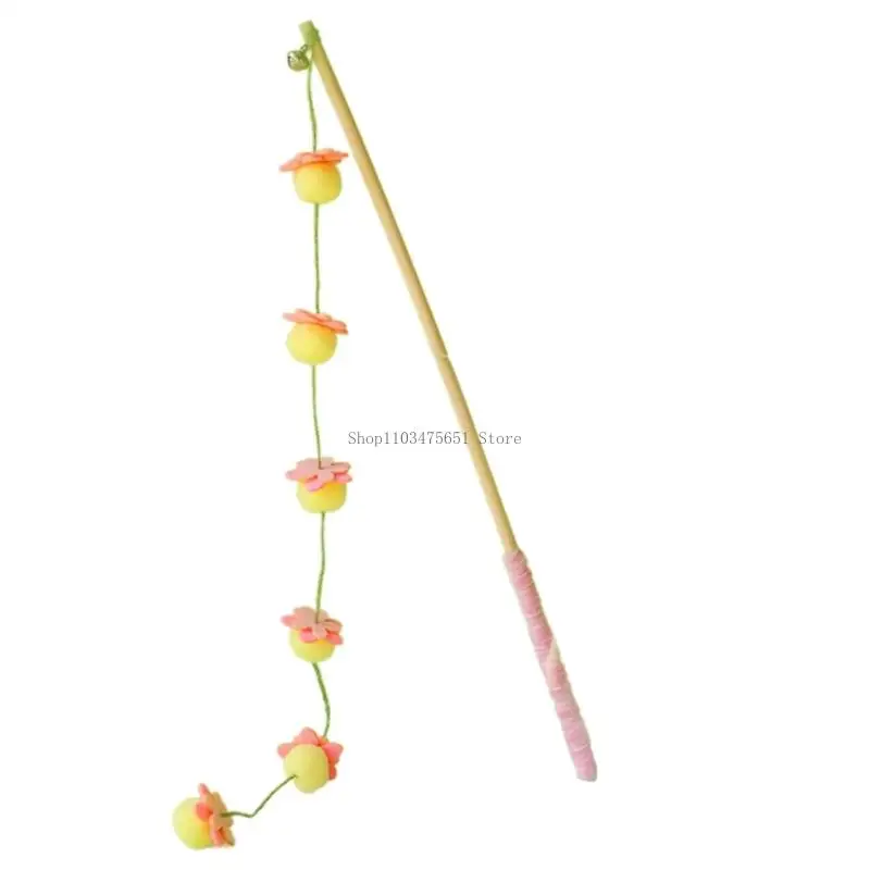 Interaction Cats Exercise Wand Toy With Simulation Fruit For Boredom Cats Fun