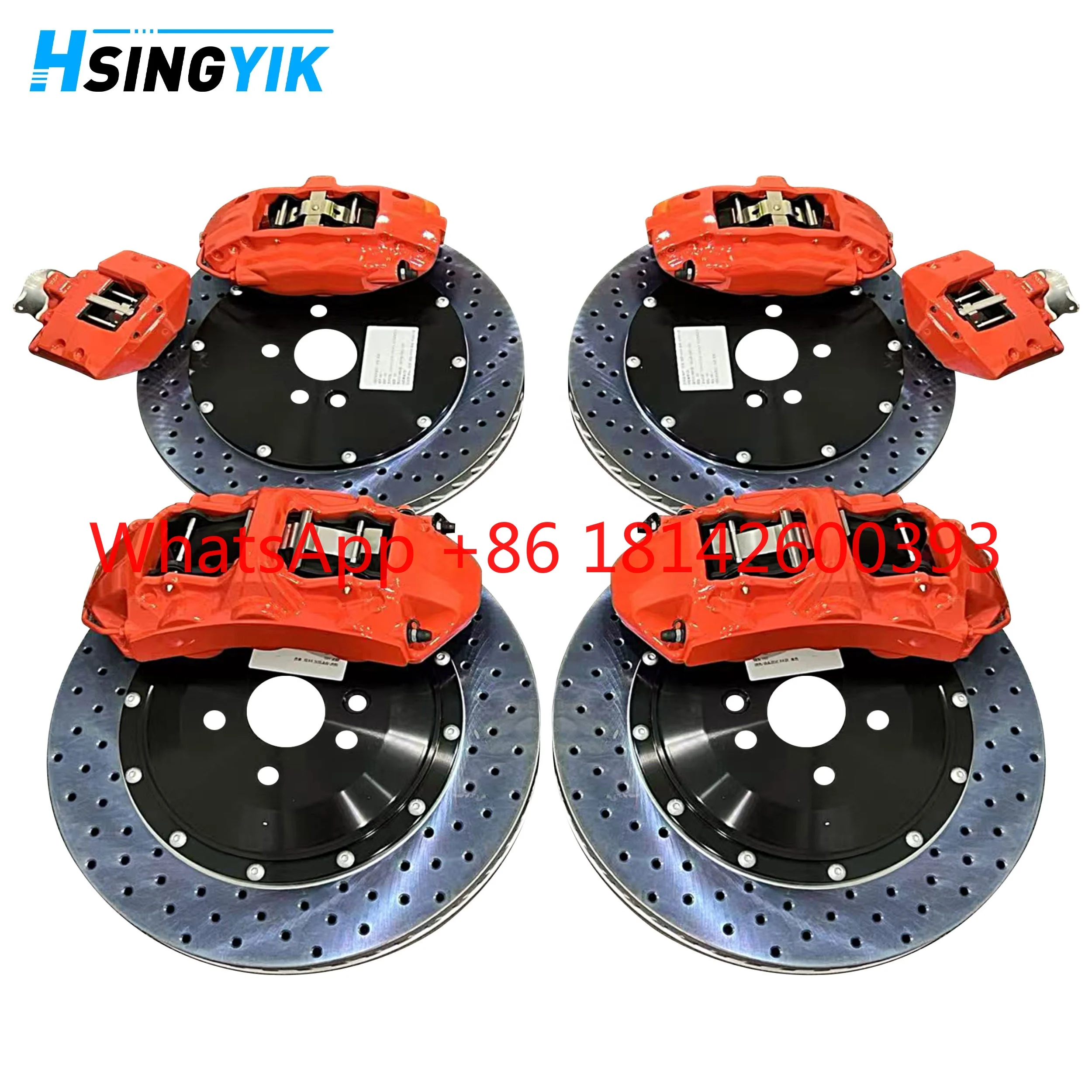 Front 10 Piston Rear 4 Piston Big Brake Caliper Kit 420/400mm Rotor Disc High Performance System