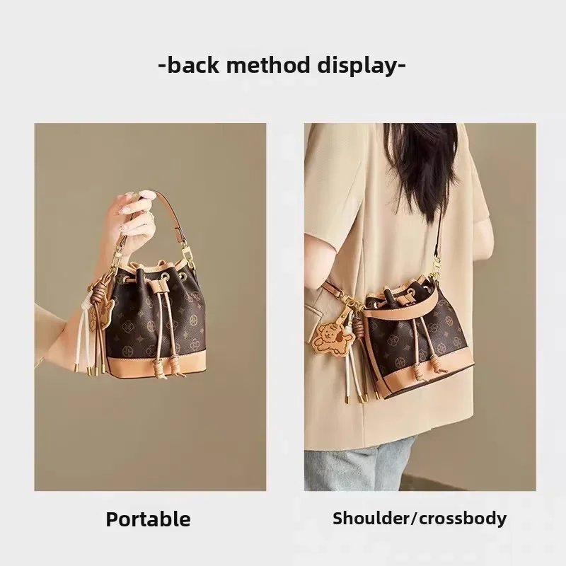 

Water bucket bag 2025 new women's bag versatile shoulder bag water bucket bag high-end sense large capacity crossbody bag