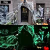 Luminous Fake Cobwebs with Spiders Halloween Glow in The Dark Spider Web Stretchy Spooky Webbing Cosplay Party Home Decor Props 5