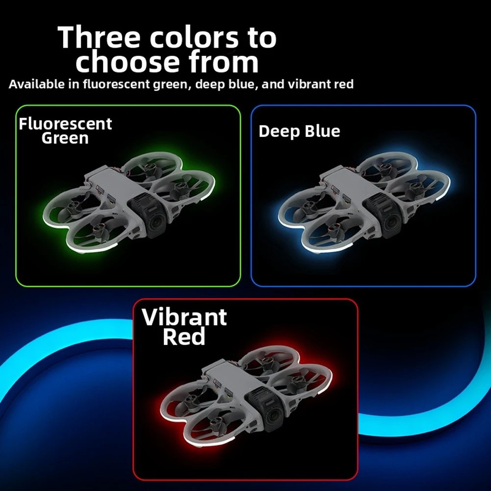 LED Light Strip For DJI AVATA 360 Adjustable Colorful Luminous Light Strip Enhance Night Visibility Drones Accessories