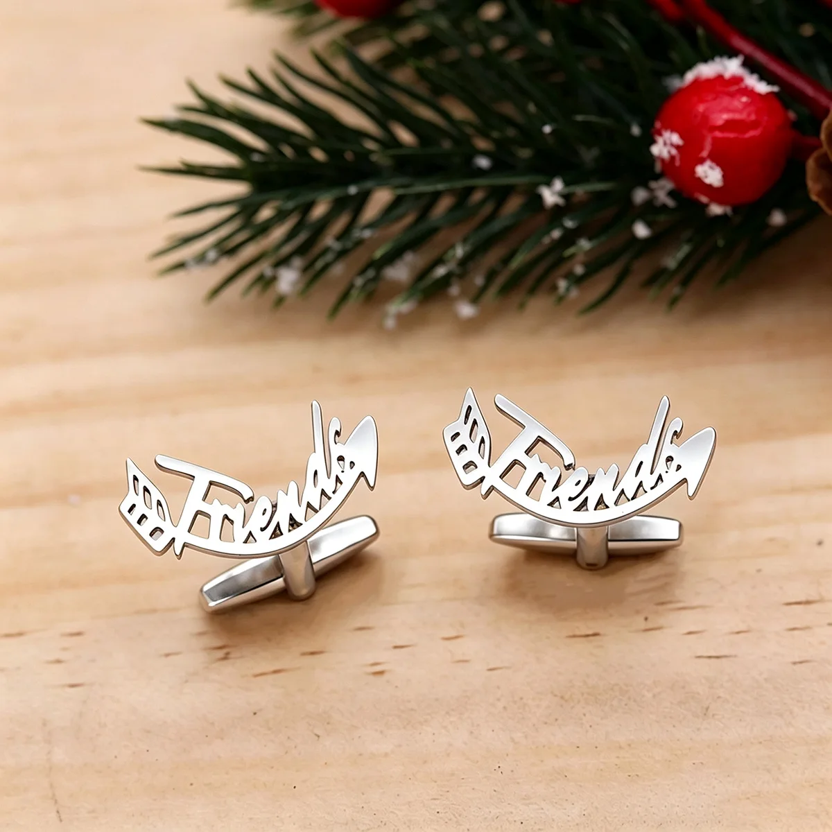 Custom Name Cufflinks for Men Personalized Arrow Bow Shape Name Cufflinks in Stainless Steel Exclusive Wedding Holiday