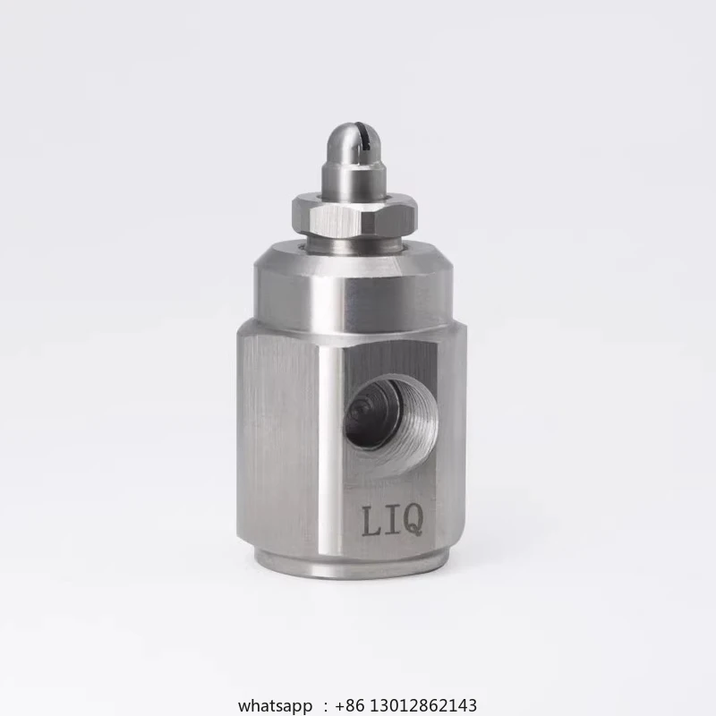 

Stainless steel miniature air atomizing nozzle Small gas-liquid mixing nozzle 1/8 threaded nozzle