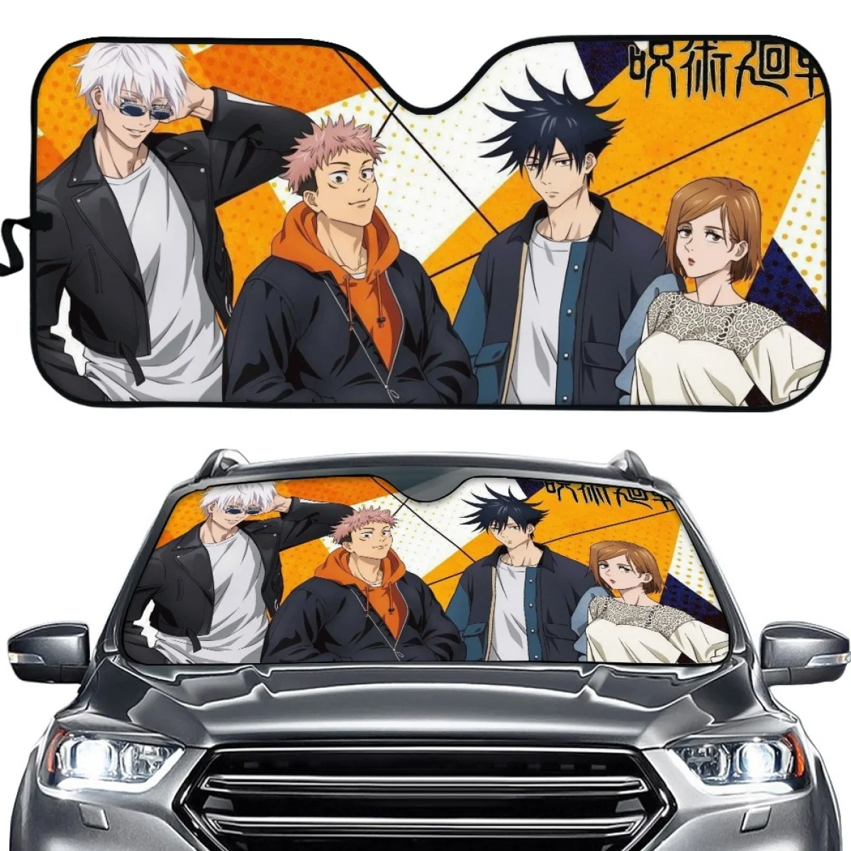 

Car Heated Windshield Sunshade Phantom Parade Japan Anime Auto Sun Visor Car-covers Car Solar Protection Window Windscreen Cover