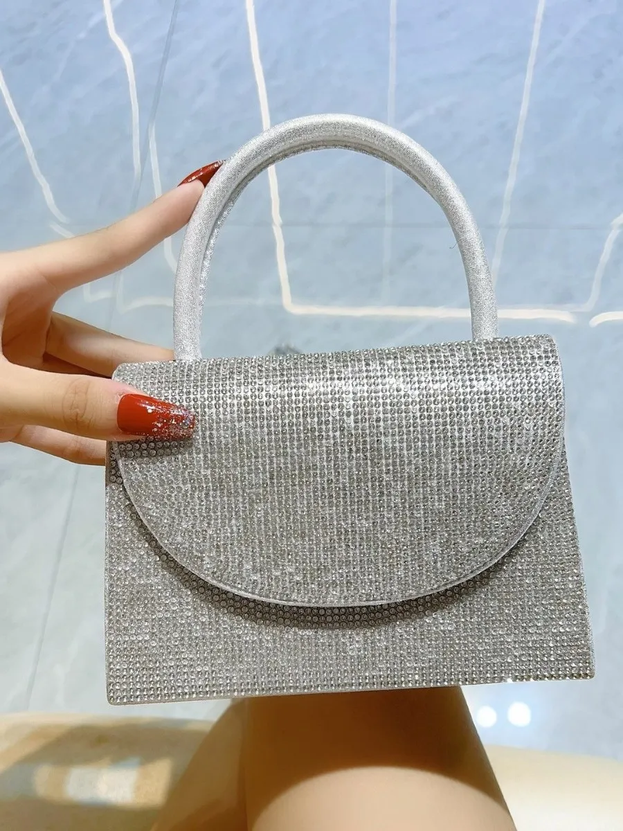 

New Diamond Evening Clutch Bag Handbag Sli Street Cool Sle Universal Menger Bag for Men And Women
