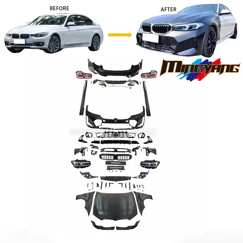 

Modification Car Accessories G28 G20 LCI M-Tech Style Bodykit Hood Headlight Taillight 2023 Car Parts for 3 Series F35 F30 B
