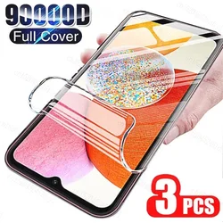 3Pcs Screen Protector For Samsung Galaxy A54 A34 A24 A14 4G 5G A 54 34 24 14 4 5 G High Quality Hydrogel Film Not Tempered Glass