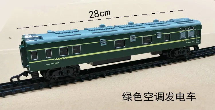 

1/87 Green Air-conditioned Power Carriage Model Children's Toy Scene Simulation Display Train Hobby