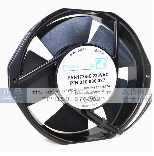 

New Original Fan Pfannenberg FAN1738-C 17CM 230V 0.16/0.17A 17238
