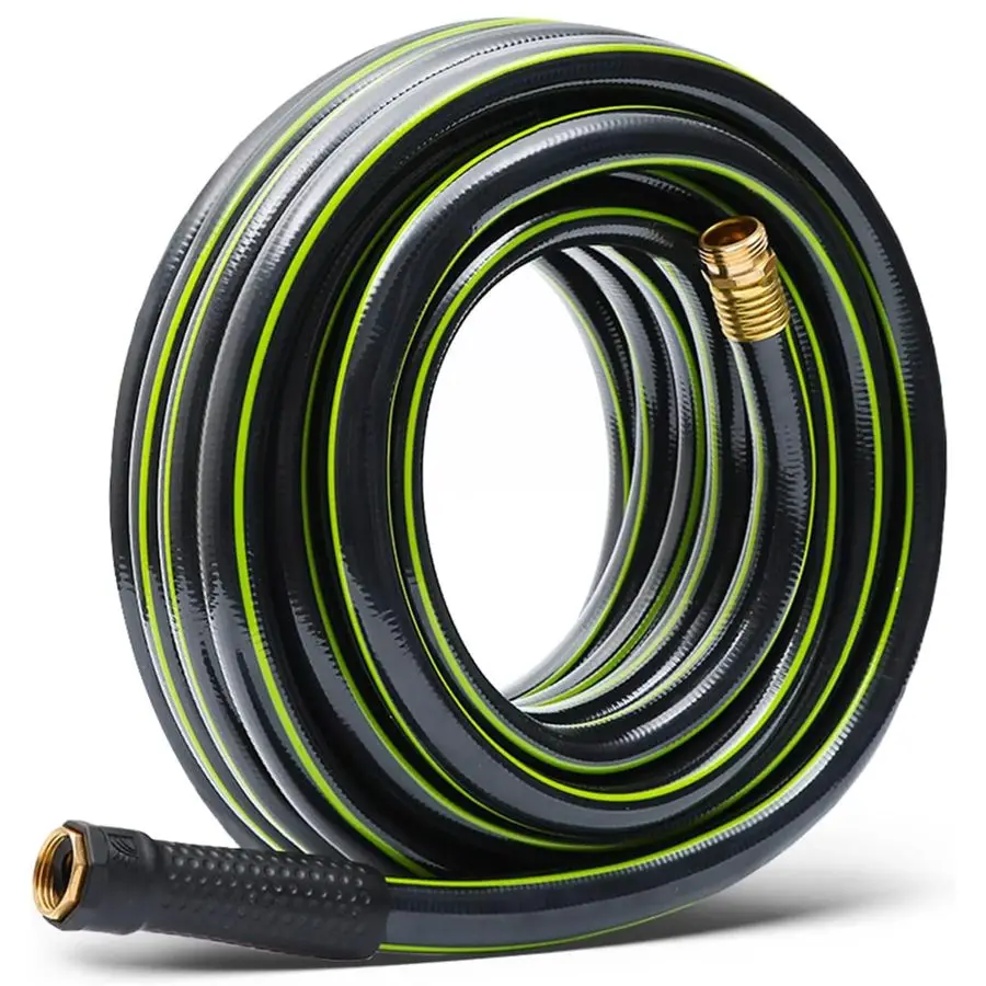 

Garden Hose 3 4 in. x 25 ft. Heavy Duty Lightweight PVC Water Hose Flexible, No Kink, Leakproof, Male to Female Fittings 200PSI