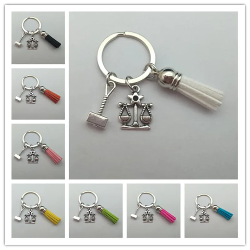 lawyer keychain, justice scale keychain, judge justice hammer keychain, tassel keychain, law student gift