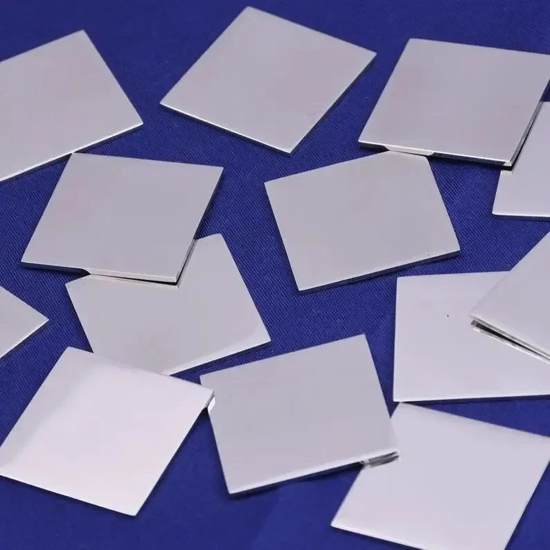 10pcs 19x19mm Stainless Steel Square Stamping Blanks FANTASTIC SHINE,18 Gauges Tags-10106550