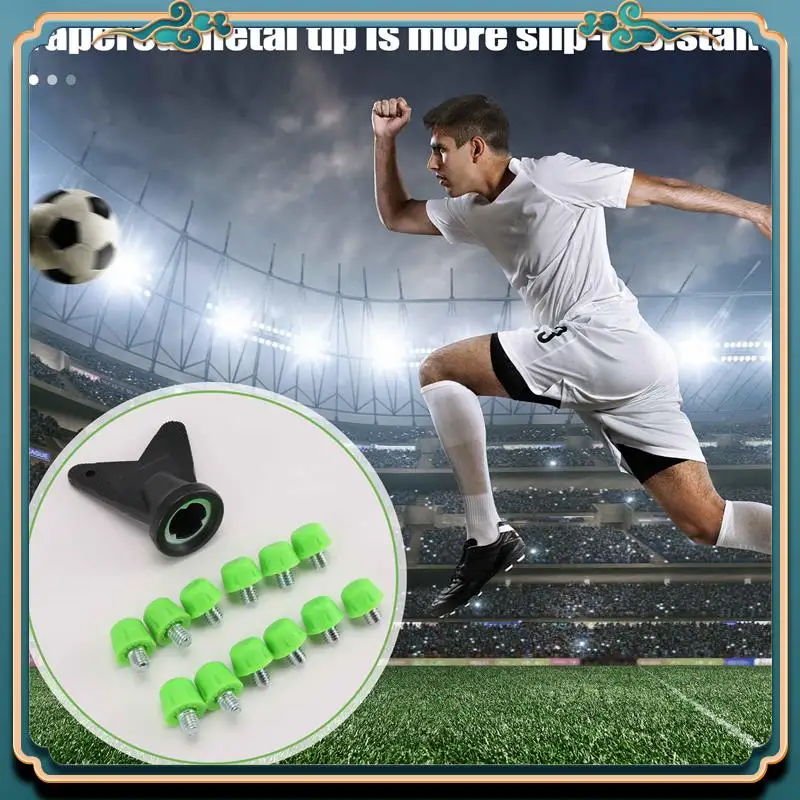 최신 12Pcs 축구 부츠 스터드 미끄럼 방지 스레드 나사 M6 전문 교체 스파이크 SG To AG For Adidas