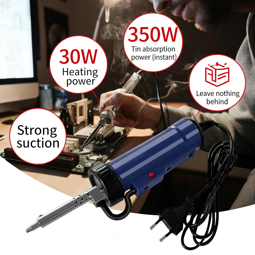 

Автоматическая оловянная присоска с 3 всасывающими вакуумными пайками BBT-580, насос для удаления 30 Вт, автоматический вакуумный насос для распайки, переменный ток 110 В/220 В