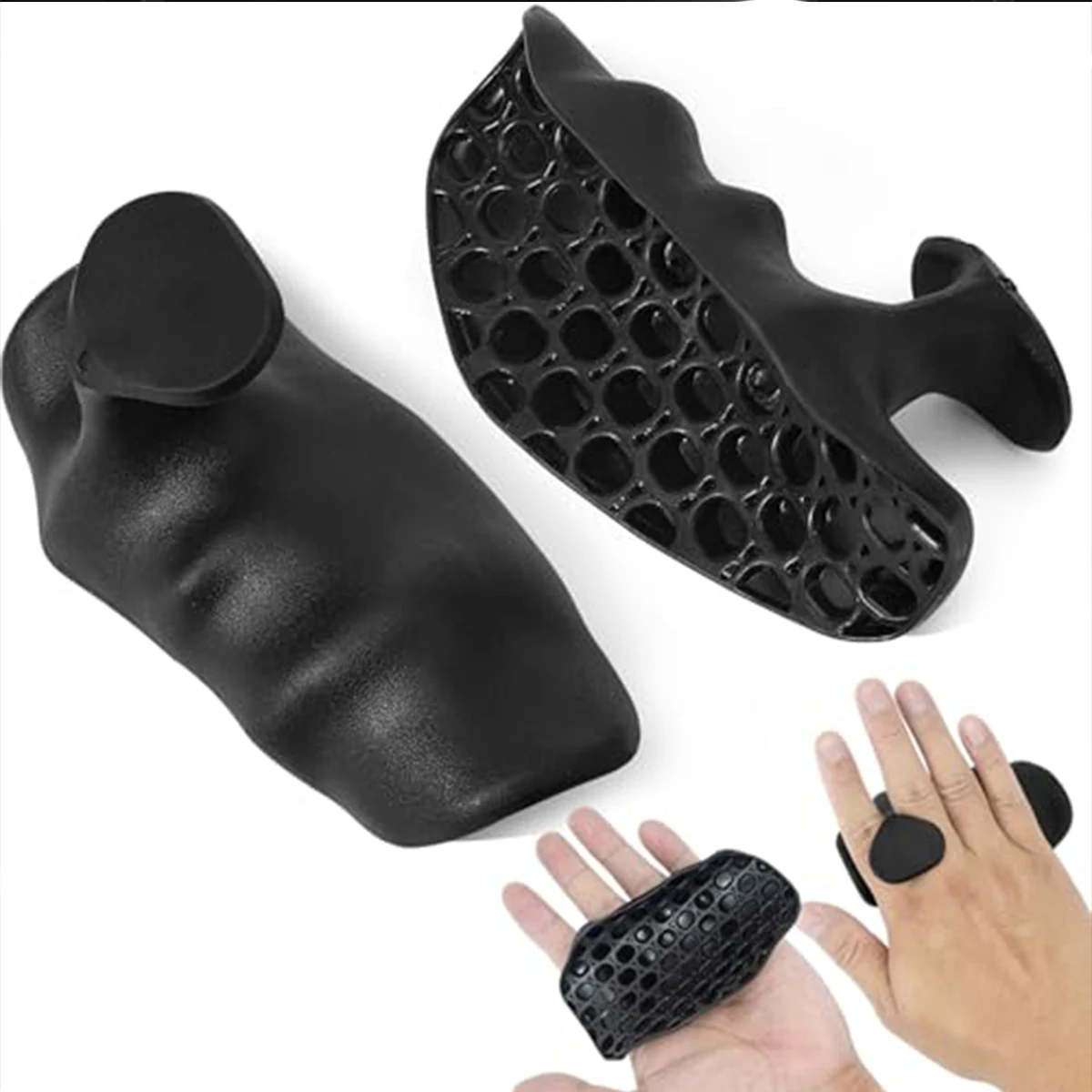 Non-Slip Silicone Palm Grips, Hand Protection for Weightlifting, Cross Training & Gym Exercise 1 Pair