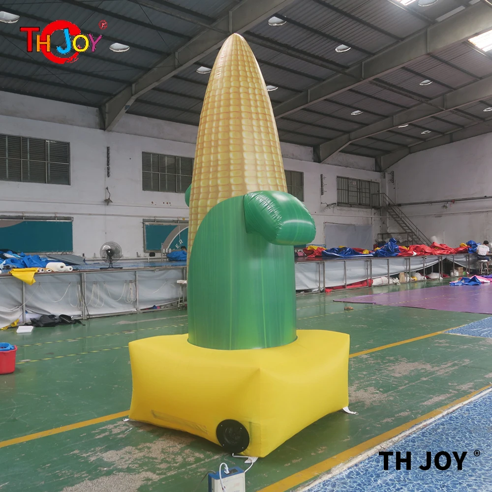 3m/4m/5m giant inflatable corn model for advertising, inflatable yellow corn balloon,free air shipping to door