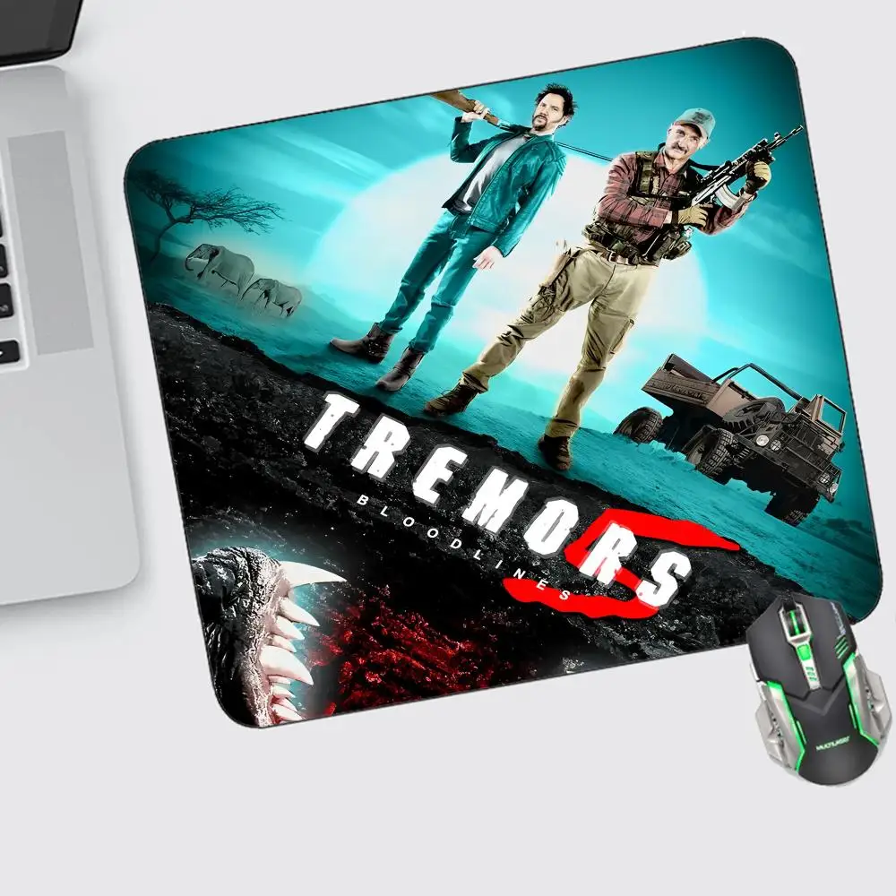 

Tremors Movie Mouse Pad Small Gaming Accessories Keyboard Computer Offices Desk Mat Pc Gamer Non-slip Rubber Mousepad