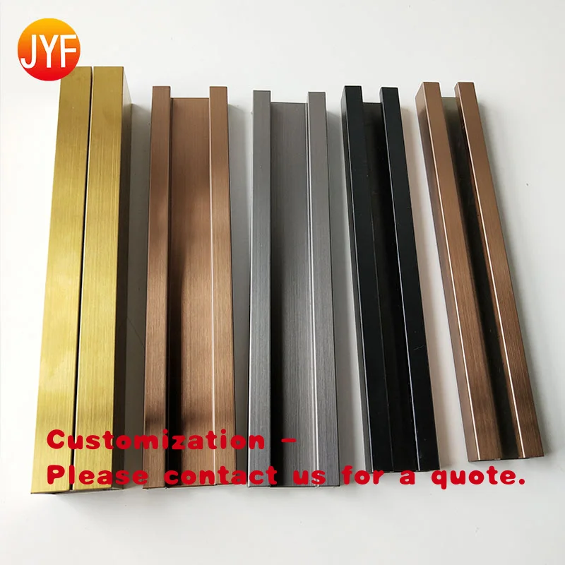 custom.ZBT006 Matt Hairline Polished Stainless Steel ZTile ZTrim Skirting Board