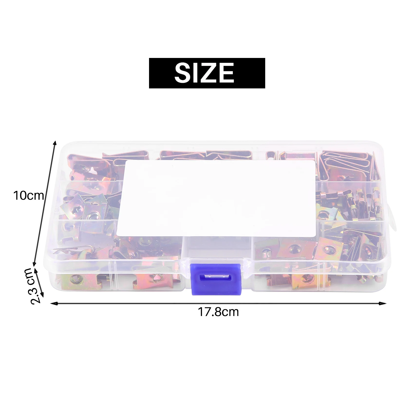 Better-110Pcs Car Universal Speed Fasteners U Nuts Self Tapping Screw Spire Clip Hole Interior Door Trim Panel Clips Metal Rivet