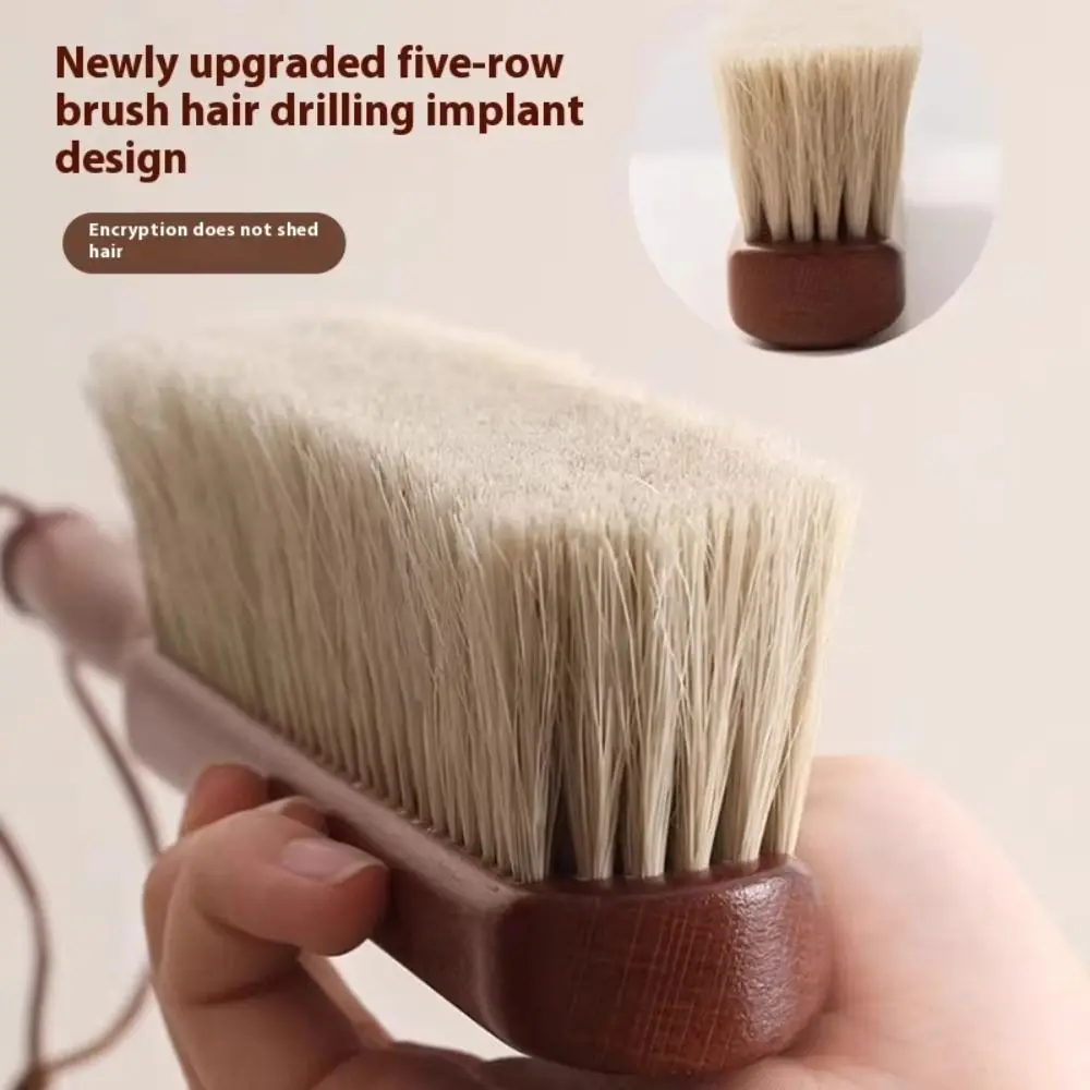 Soft Bristle Bed Brush Beech Wood Long Handle Sofa Brush No Residue Anti-static House Cleaning Tools Household Cleaning Artifact