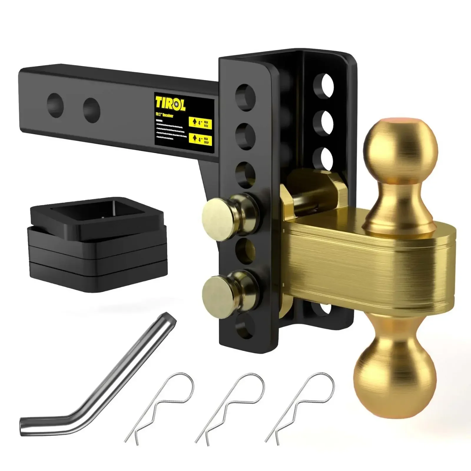 Durable    Trailer Arm 2 Inch Receiver Off-Road Vehicle Modified Rescue Parts Shockproof Trailer Hook Traction Hook