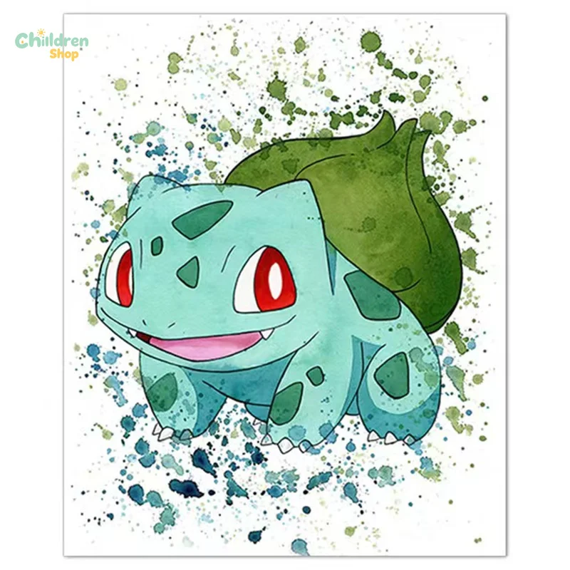 Anime Pokemon 5D DIY Diamond Painting Kits Mosaic Decorative Gift,frameless,No Frame