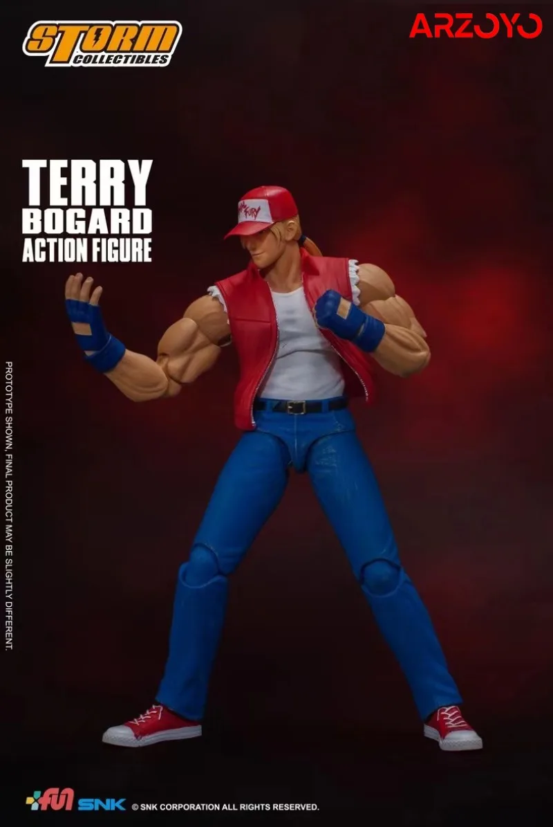 In Stock Storm Toys SKKF-04 1/12 Terry Bogard Action Figure With 4 Interchangeable Heads Male Soldier Figure Collectible Model