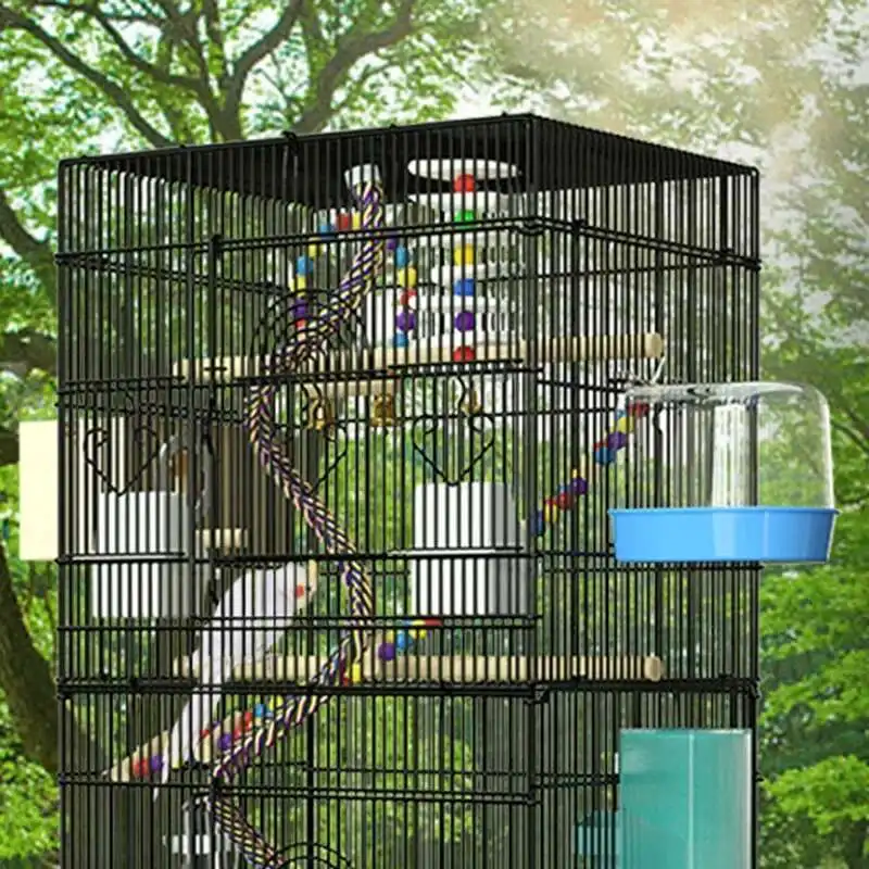 

Iron Large Bird Cages Feeder Outdoor Decorative Big Parrot Carrying Cage Canary Fences Jaula Para Aves Bird Accessories MQ50NL