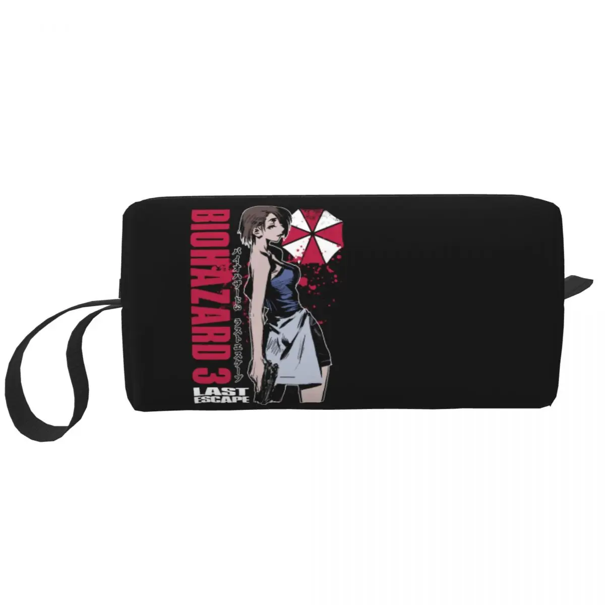 Funny Umbrella Corporation Corp Cosmetic Bag Women Cute Big Capacity Video Game Makeup Case Beauty Storage Toiletry Bags