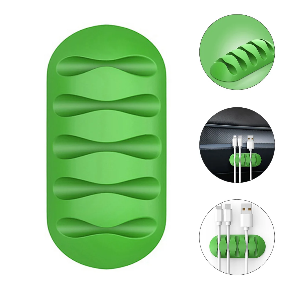 4 stuks siliconen snoer organisator clips desktop kabelhouder draadbeheer clips voor oortelefoon toetsenbord muis datakabel