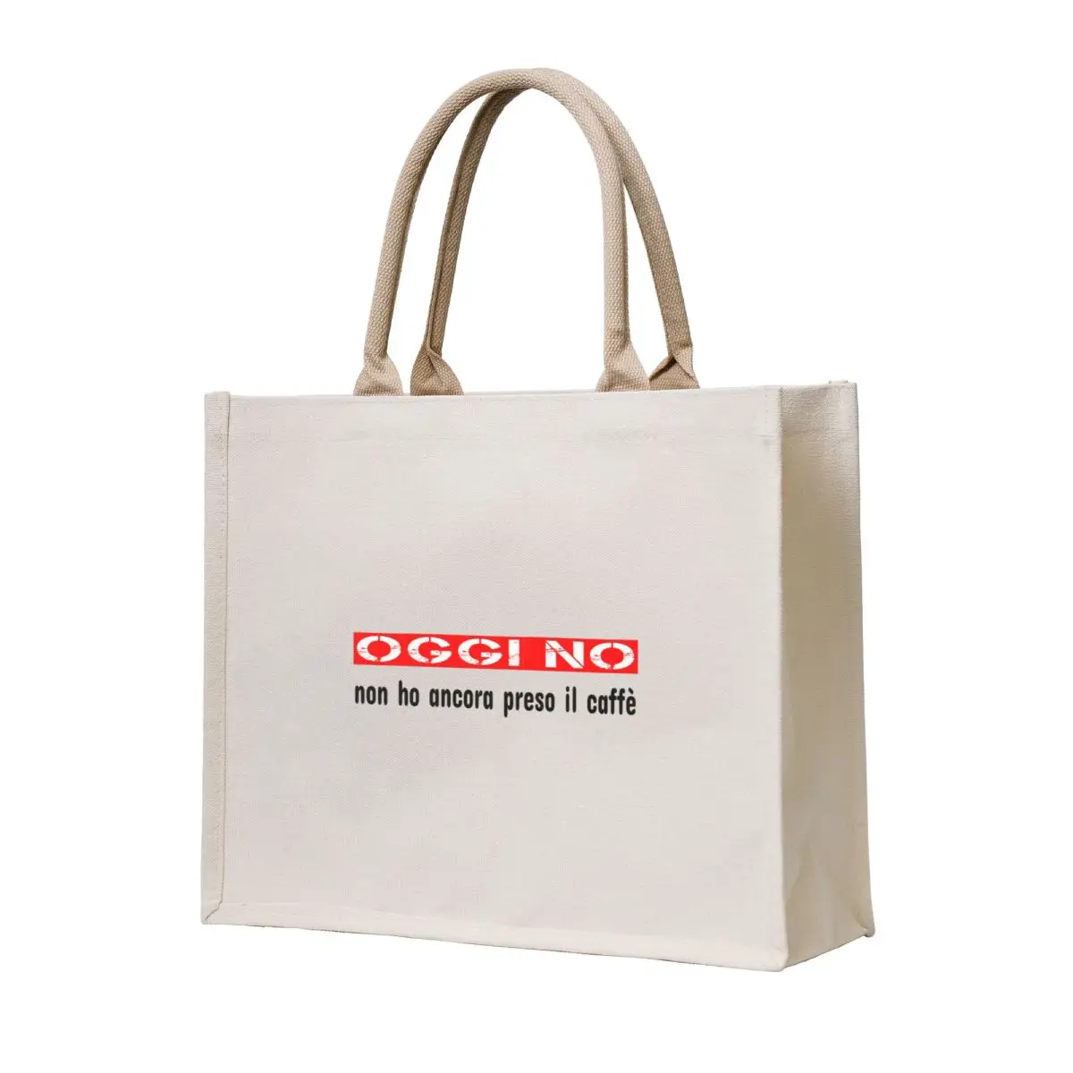 

Oggi no! Non ho ancora preso il caff¨! Tote Bag bags woman 2025 cute tote bag custom canvas bag