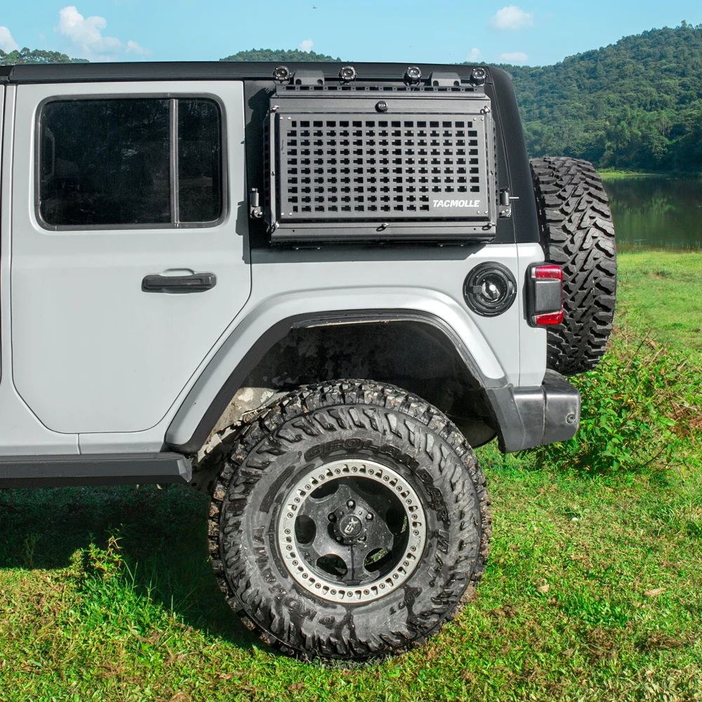 Tacmolle Multifunctional Storage Box With Folding Table For Jeep Wrangler JL Manufacture Accessories