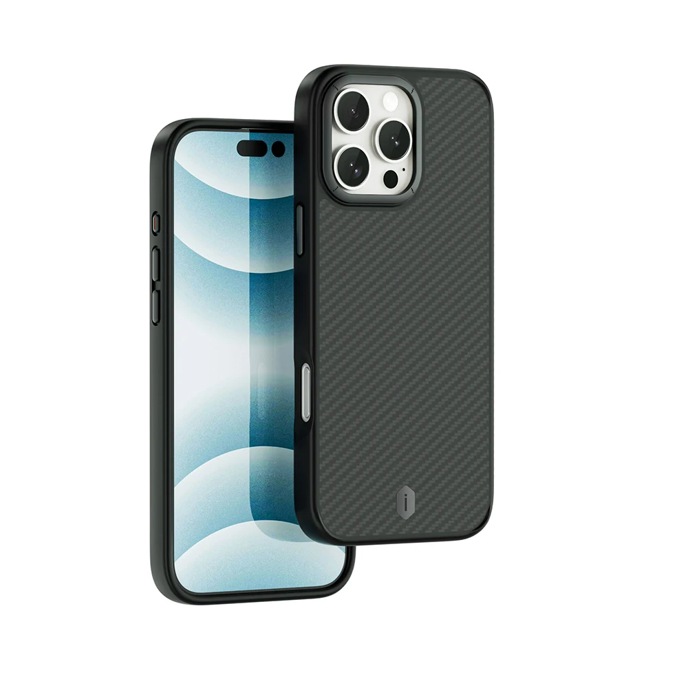 Etui WiWU Kevlar do telefonu iPhone 17 Pro Max, z ramką TPU, odporne na odciski palców, do iPhone 16 Pro, z magnetycznym mocowaniem N52. — zdjęcie produktu 5