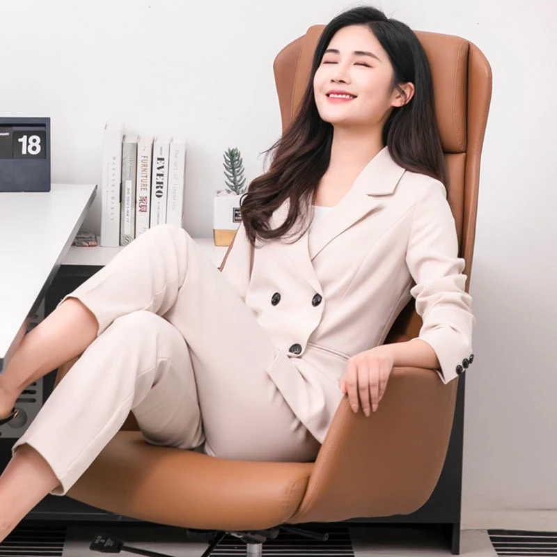 Office Desk Chairs Comfy Chair Gaming Relax Height Adjustable Living Room Footrest Pc Relaxation Armchair Luxury Wheels Computer image 3