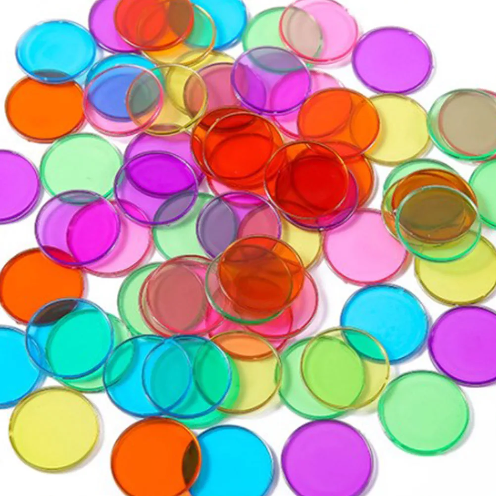 

1 set Magnetic Wand Transparent Discs 19mm Math Toy Kids Learning Counting Sorting Colors Cognitive Skills Development