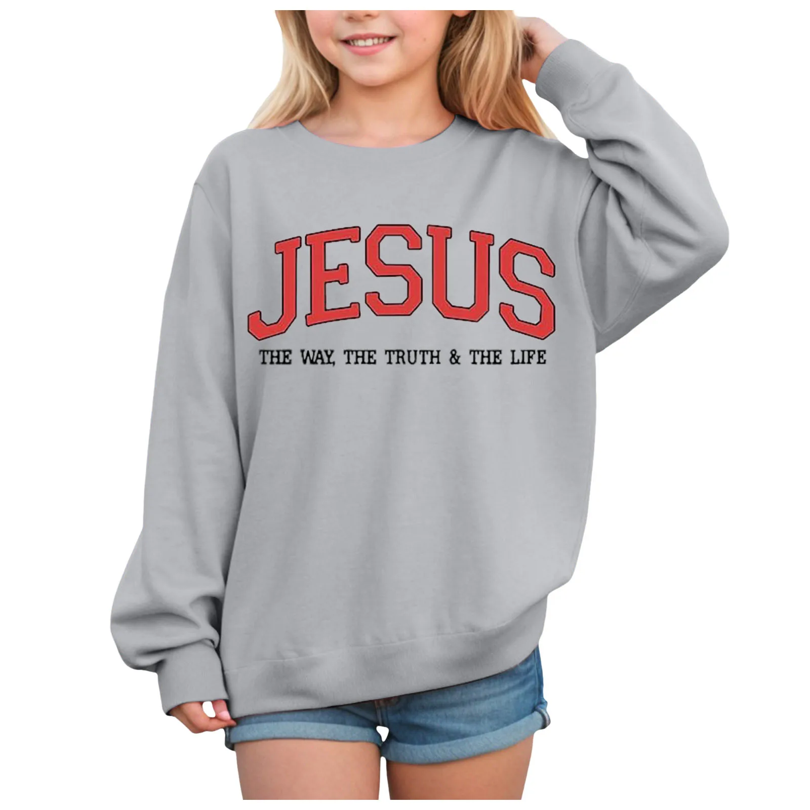 

Teen Boy Sweatshirts Girls Hatless Sweatshirt Regular Long Sleeve Comfortable Soft Skin Friendly Round Neck 18m Girls Hoodies