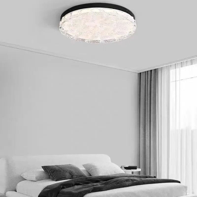 Italian minimalist luxury bedroom light Led modern simple round full spectrum master bedroom study super bright chandelier