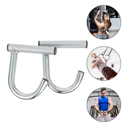 2 pezzi Pull Hook Fitness Up corda maniglia fasce di resistenza in metallo accessori sportivi impugnatura per allenamento maniglie per esercizi in acciaio