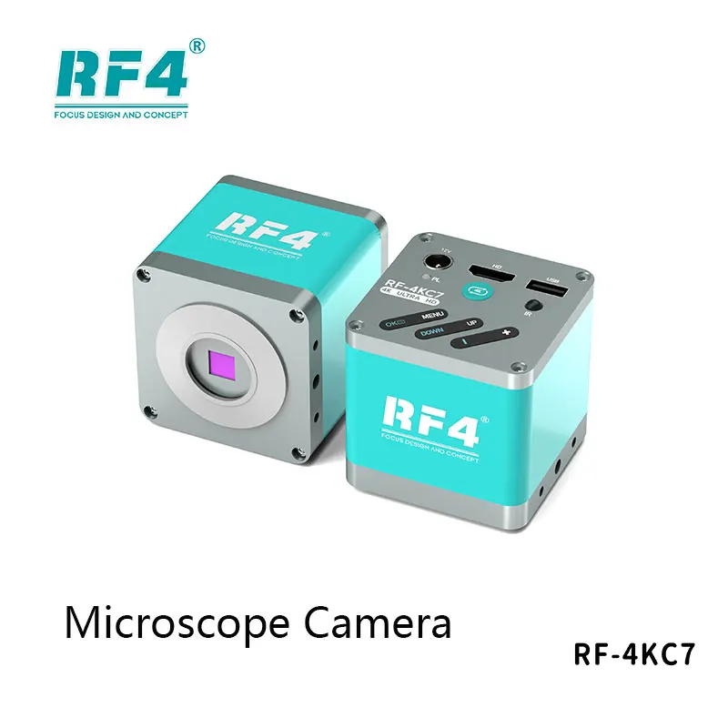 RF4 RF-4KC7 4K Microscope Camera Ultra-Wide View 40Hz Refresh Rate USB/HDMI Output w/ Remote Control for PCB Electronics Repair