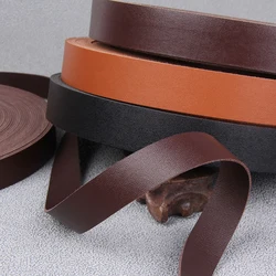 10/15/25mm 2 Meters Black/Coffee Color Flat Faux Genuine Leather Jewelry Cord String Lace Rope DIY Bag Necklace Bracelet Finding