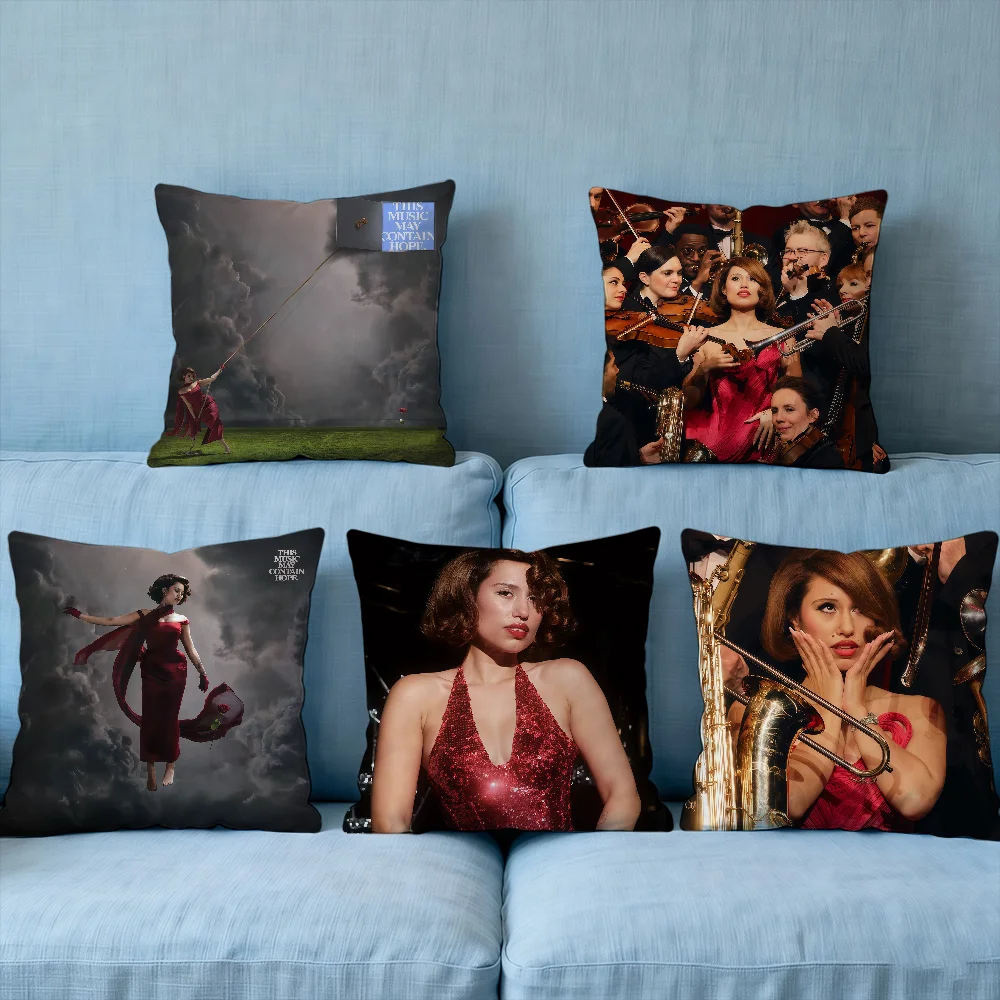 Cushion Cover Decorative Throw MUSIC THIS Pillow HOPE Modern Square Romantic MAY Couch RAYE Sofa Bed CONTAIN Car