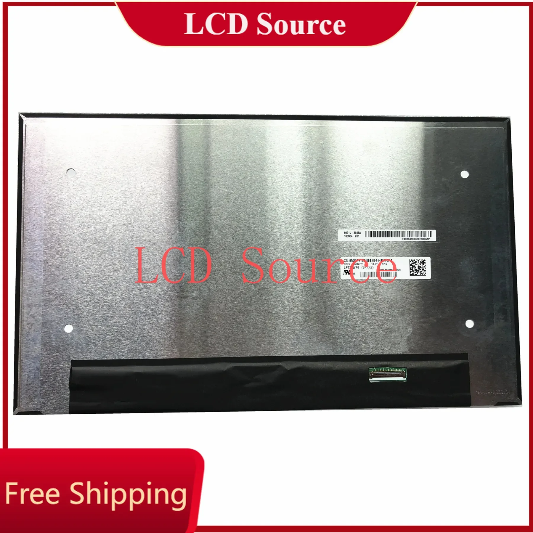 

LP133WF6 SPK2 LP133WF6-SPK2 Panel EDP 40 Pins 72% NTSC 13.3'' FHD Laptop LCD Touch Screen