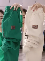 Sweatpants Women Autumn Spring Casual Pants Elastic High Waist Harem Trousers